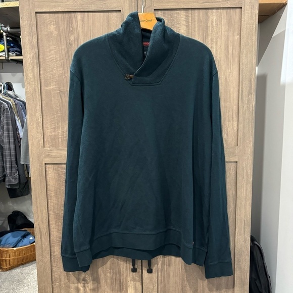 TED BAKER size 7 (3XL) Cowl Neck Sweatshirt Black Pullover - Picture 1 of 13